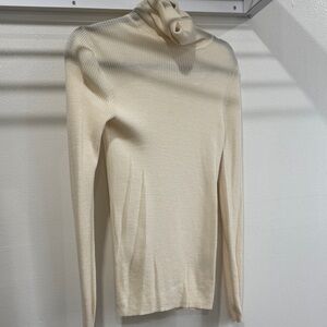 Uniqlo Cream Cowl Neck Sweater